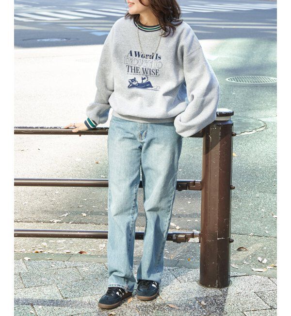 VENCE share style「ラインリブキャットスウェット」|スウェット・ジャージ|