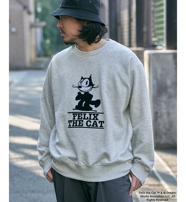 VENCE share style「Felix the cat フィリックス・ザ・キャット ラグランフロッキートレーナー」|スウェット・ジャージ|