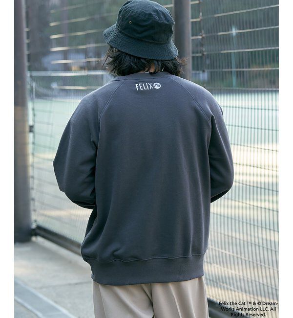 VENCE share style「Felix the cat フィリックス・ザ・キャット ラグランフロッキートレーナー」|スウェット・ジャージ|
