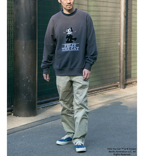 VENCE share style「Felix the cat フィリックス・ザ・キャット ラグランフロッキートレーナー」|スウェット・ジャージ|