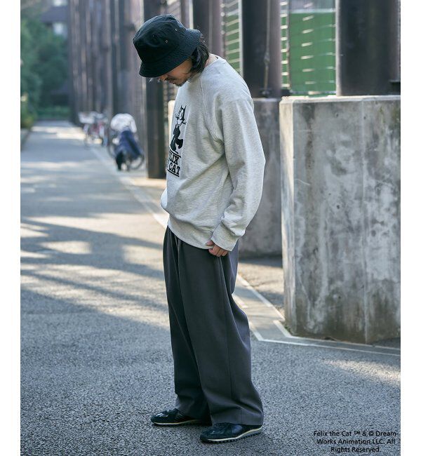 VENCE share style「Felix the cat フィリックス・ザ・キャット ラグランフロッキートレーナー」|スウェット・ジャージ|