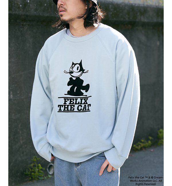 VENCE share style「Felix the cat フィリックス・ザ・キャット ラグランフロッキートレーナー」|スウェット・ジャージ|