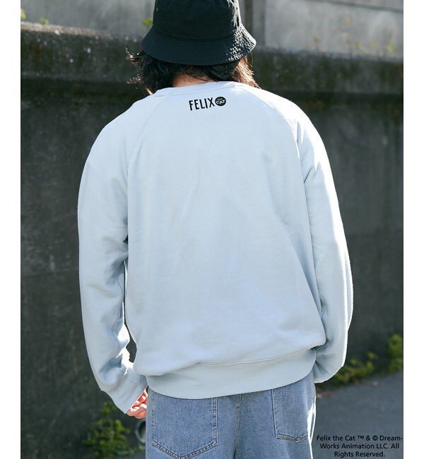 VENCE share style「Felix the cat フィリックス・ザ・キャット ラグランフロッキートレーナー」|スウェット・ジャージ|