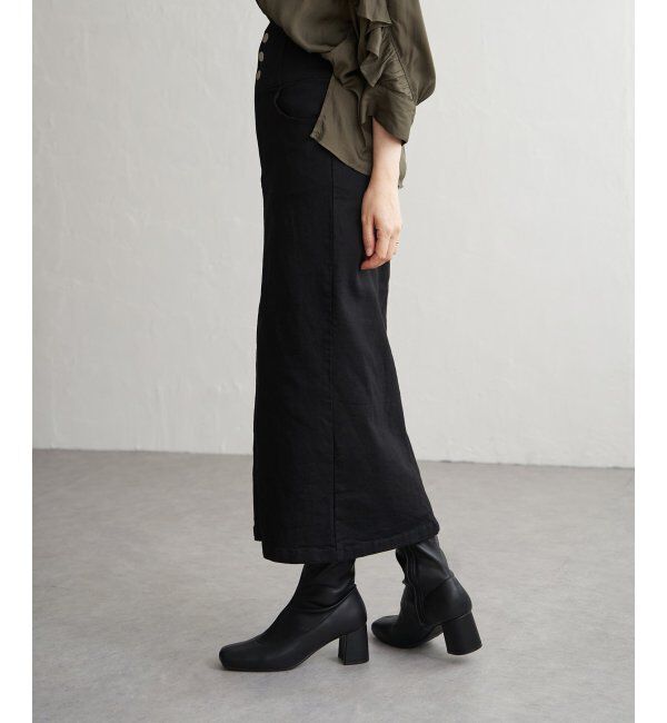 VENCE share style「ハイウエストナローデニムタイトスカート」|スカート|