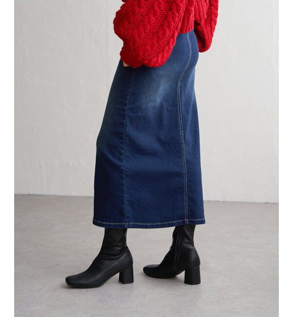 VENCE share style「ハイウエストナローデニムタイトスカート」|スカート|