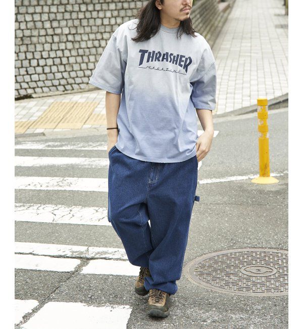 VENCE share style「THRASHER スラッシャー ヴィンテージダメージTシャツ」|Tシャツ・カットソー|