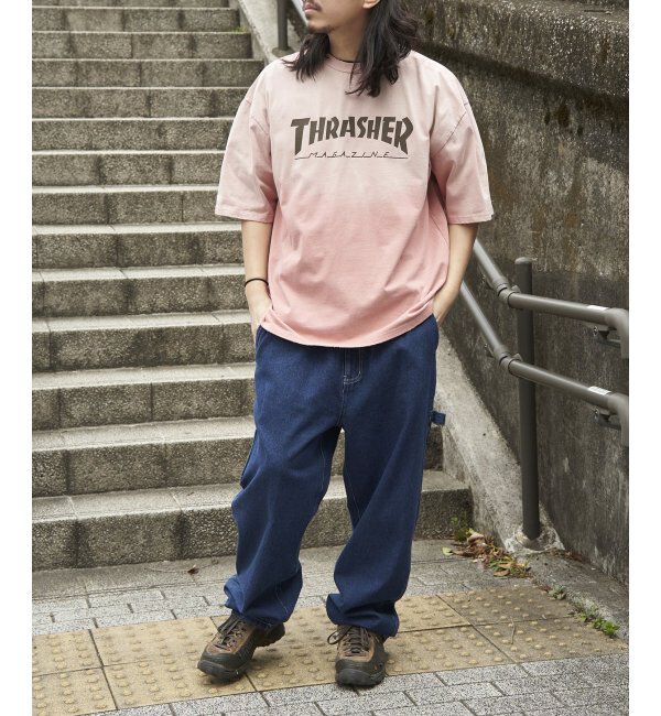 VENCE share style「THRASHER スラッシャー ヴィンテージダメージTシャツ」|Tシャツ・カットソー|
