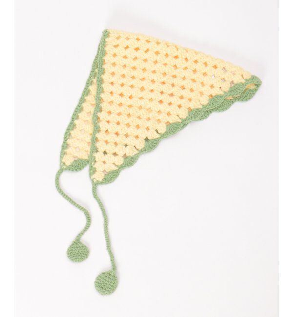 VENCE share style「バイカラーニットバブーシュカ」|その他|イエローケイ