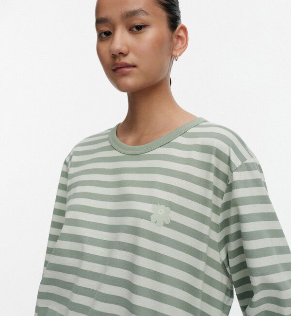 Marimekko「Tasaraita Unisex Unikko カットソー」|シャツ・ブラウス|