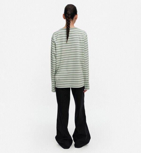 Marimekko「Tasaraita Unisex Unikko カットソー」|シャツ・ブラウス|