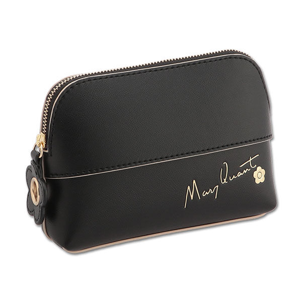 MARY QUANT「フリップサイドデイジー スクエアティッシュケース」|ポーチ|ブラック