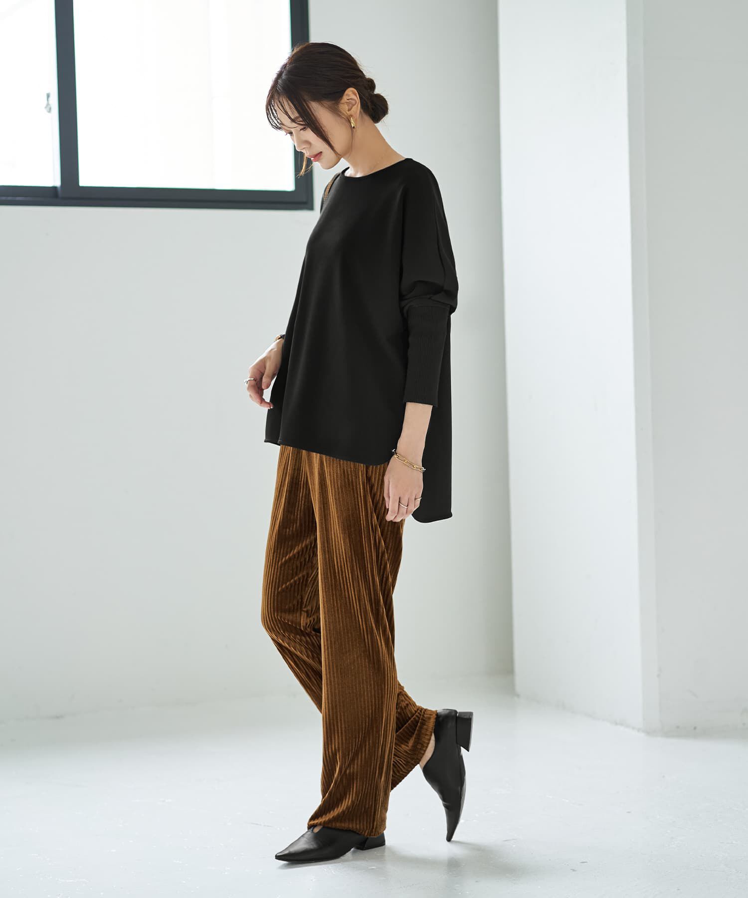 STYLE DELI「【LUXE】ノーブルジョーゼットプルオーバー」|シャツ・ブラウス|