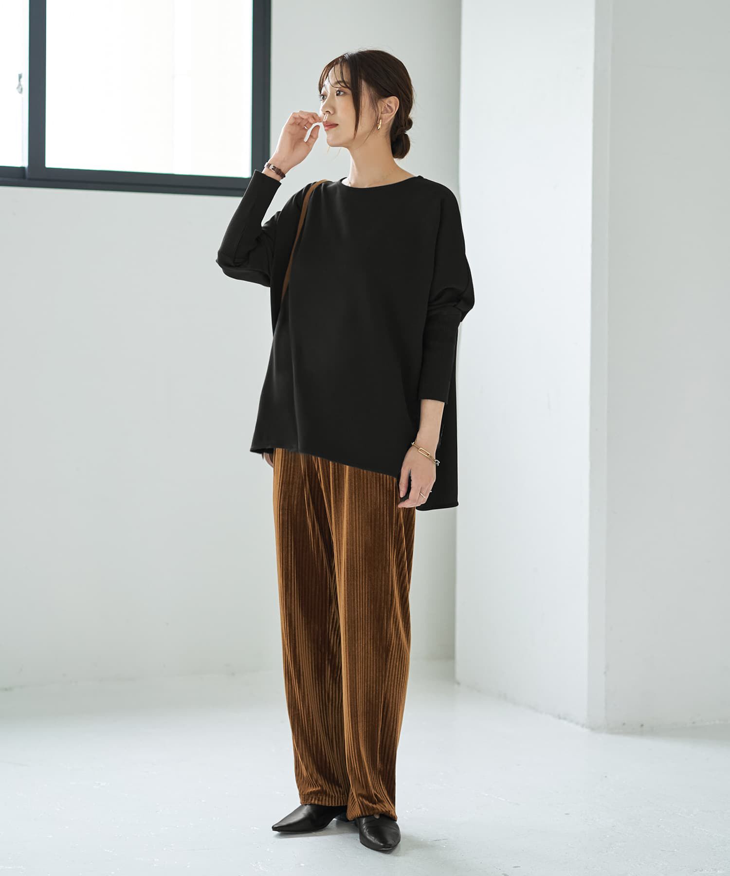 STYLE DELI「【LUXE】ノーブルジョーゼットプルオーバー」|シャツ・ブラウス|