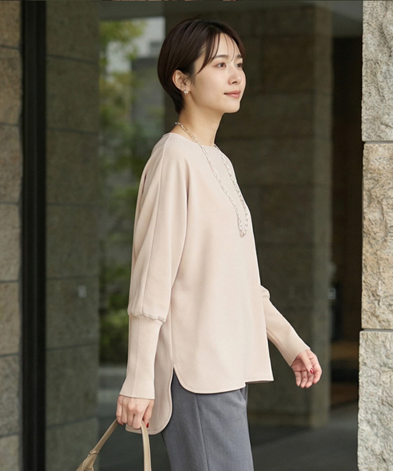 STYLE DELI「【LUXE】ノーブルジョーゼットプルオーバー」|シャツ・ブラウス|