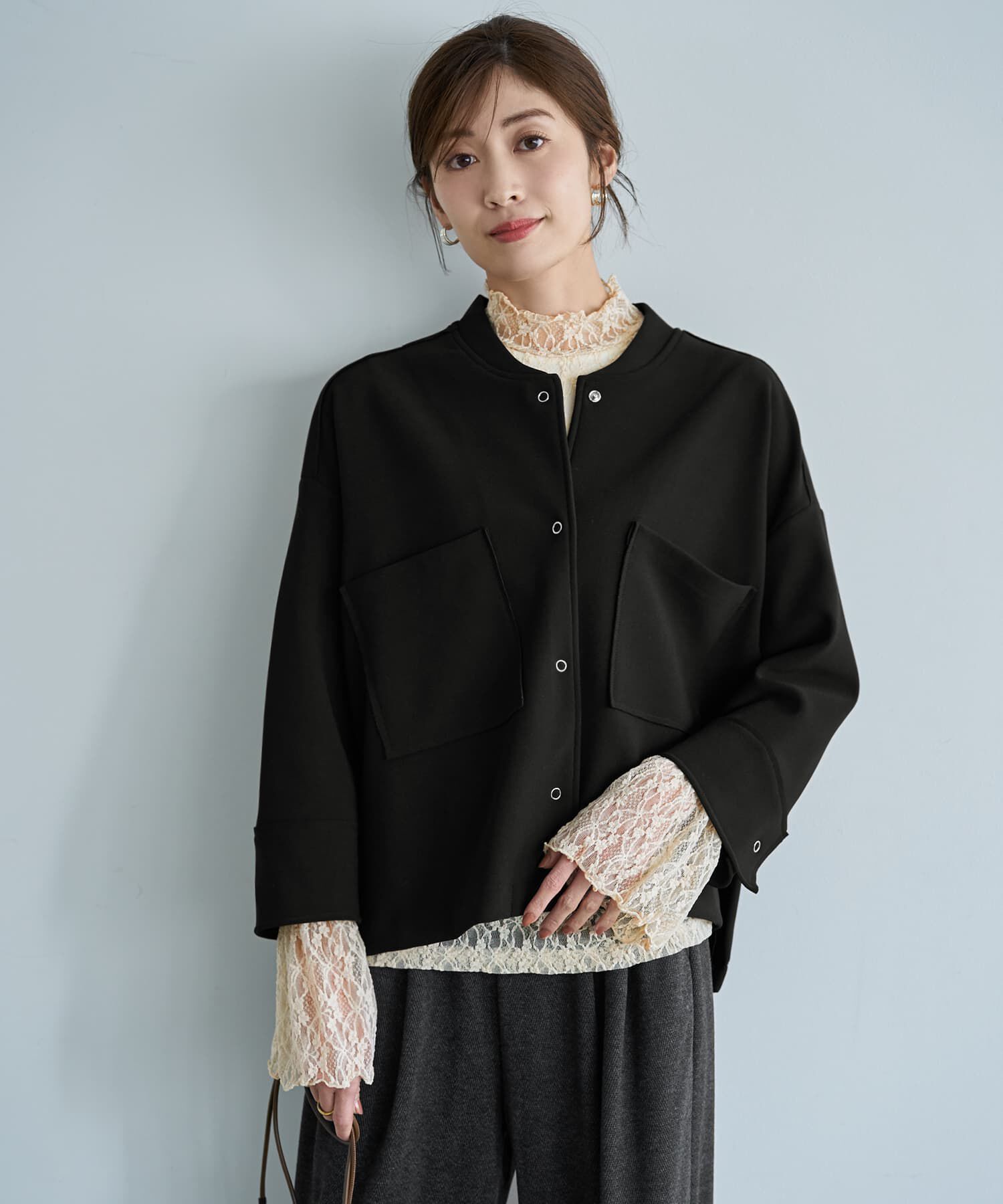 STYLE DELI「袖口から出すレーシィーインナートップス」|Tシャツ・カットソー|