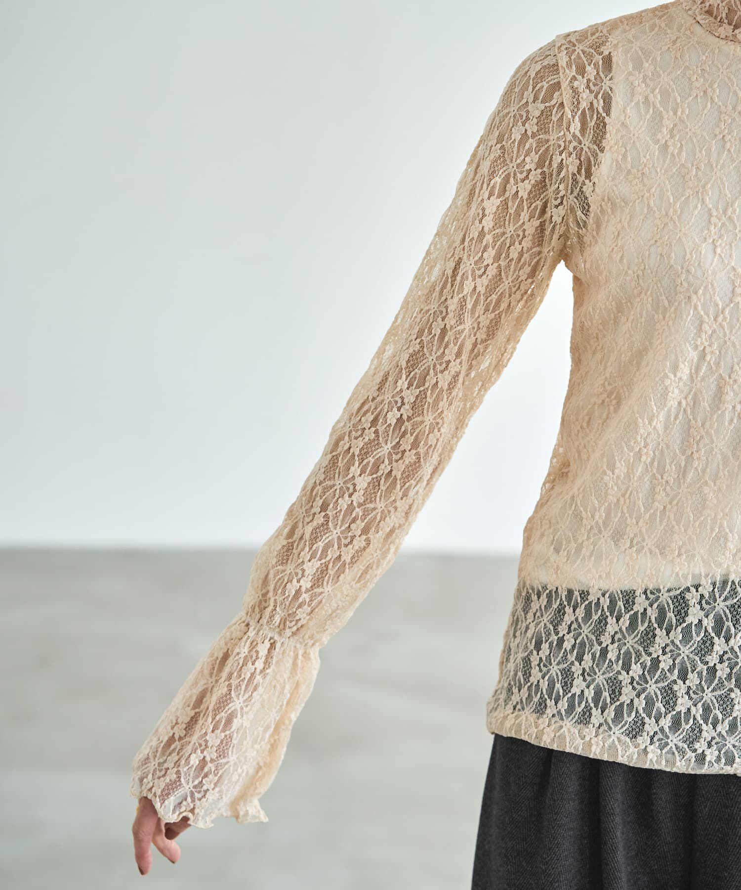 STYLE DELI「袖口から出すレーシィーインナートップス」|Tシャツ・カットソー|