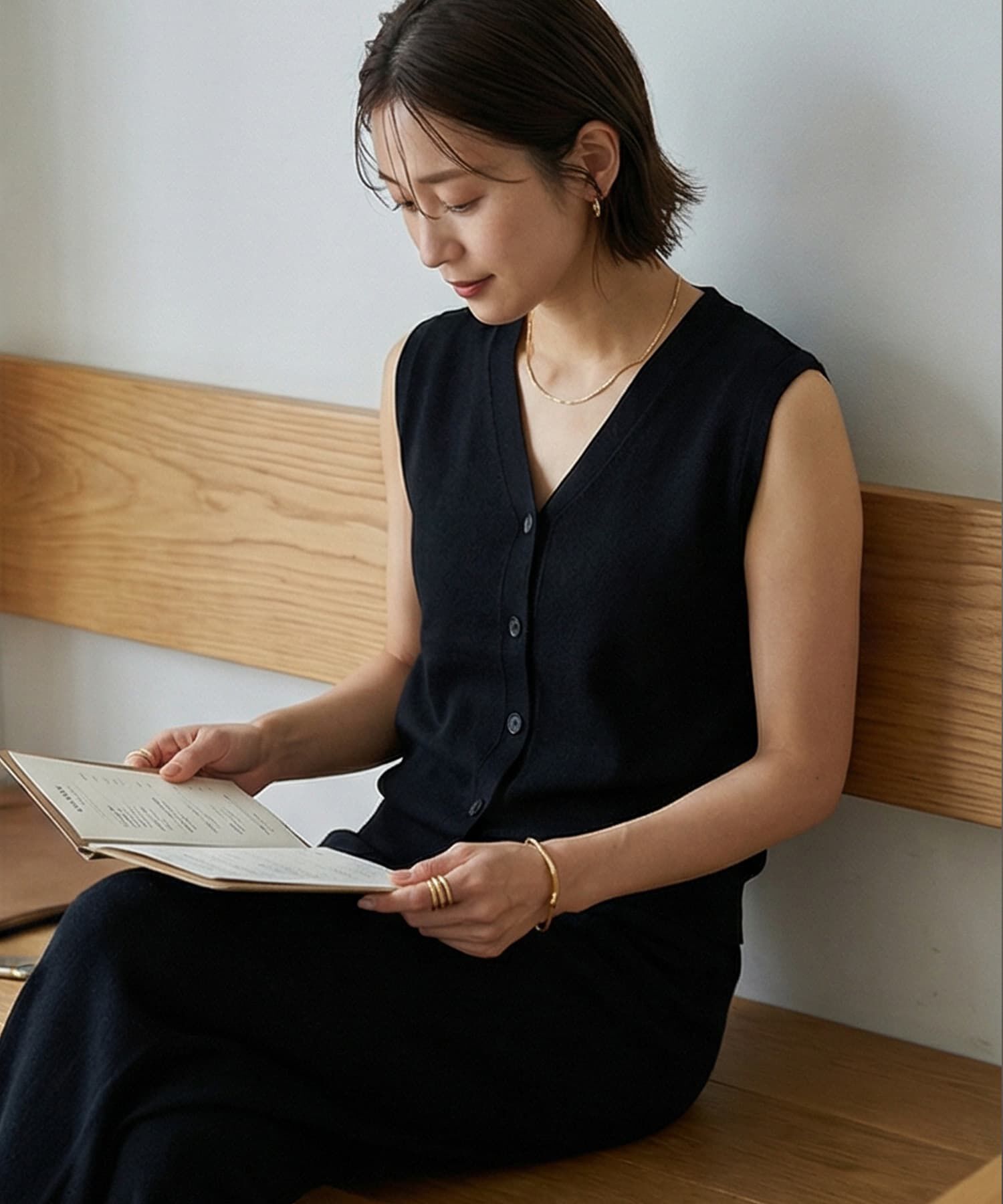 STYLE DELI「【DELI by】スムースニット３ピースセット」|カーディガン|