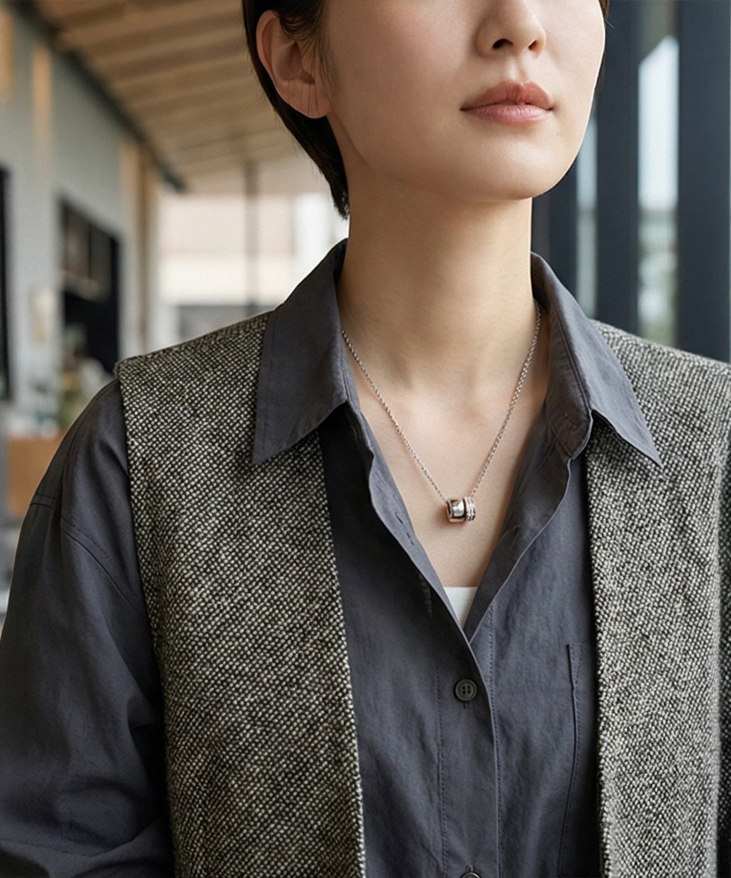 STYLE DELI「【DELI by】クリスタルリング・ペンダントネックレス」|ネックレス|