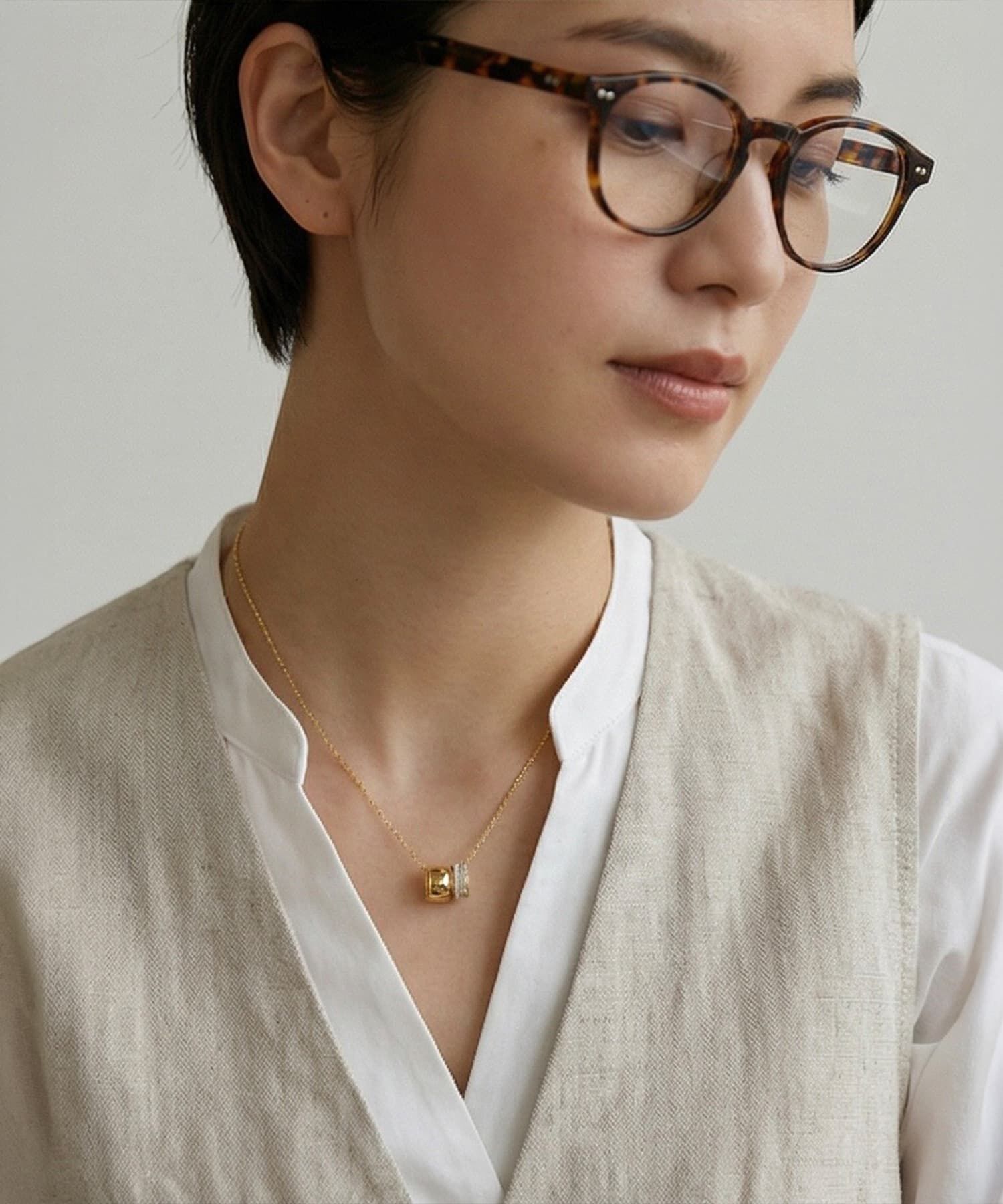 STYLE DELI「【DELI by】クリスタルリング・ペンダントネックレス」|ネックレス|