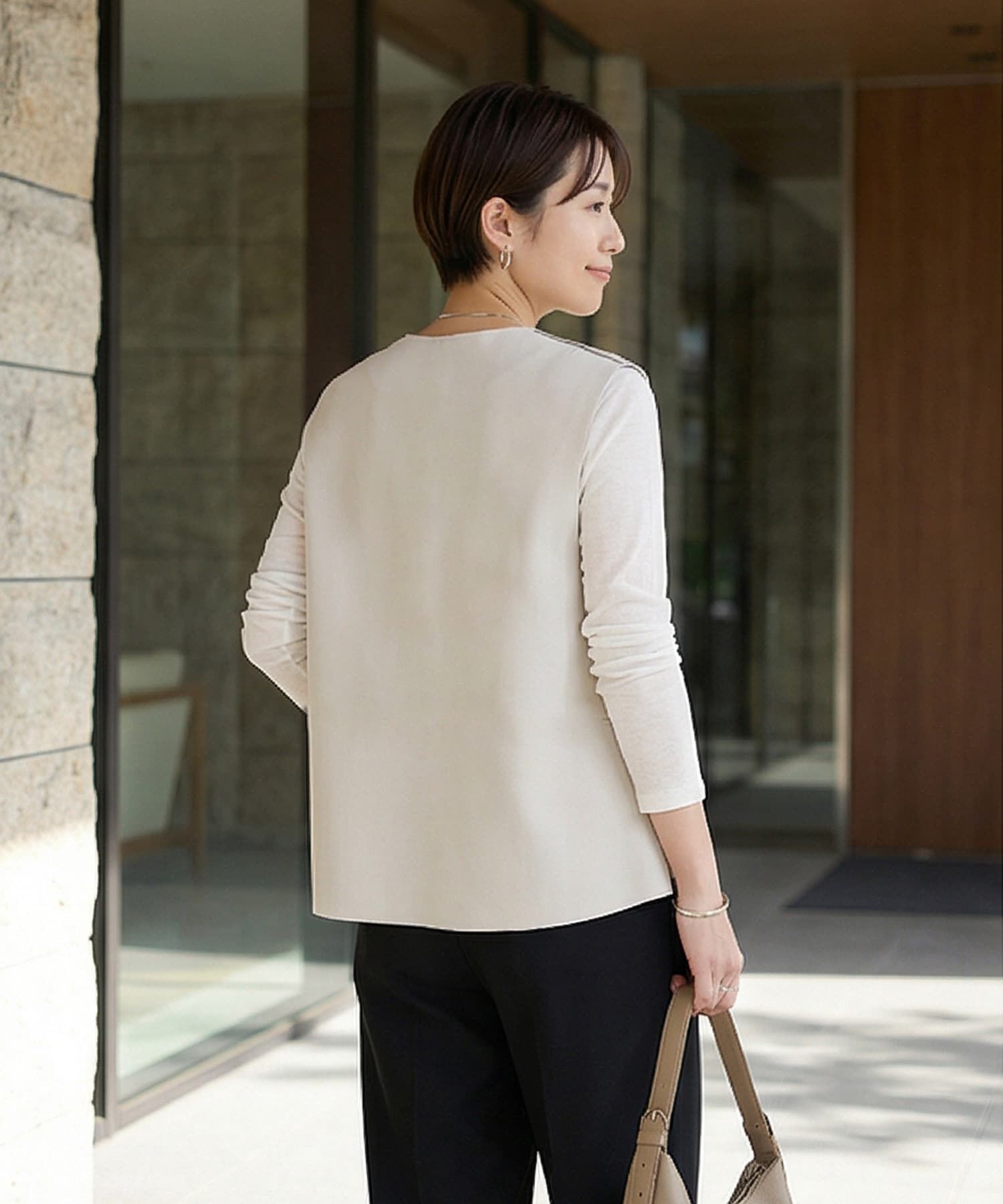 STYLE DELI「切りっぱなしハギラインベスト」|ベスト・ジレ|