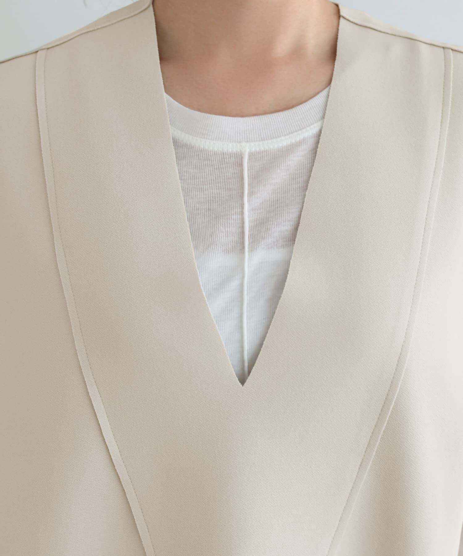 STYLE DELI「切りっぱなしハギラインベスト」|ベスト・ジレ|