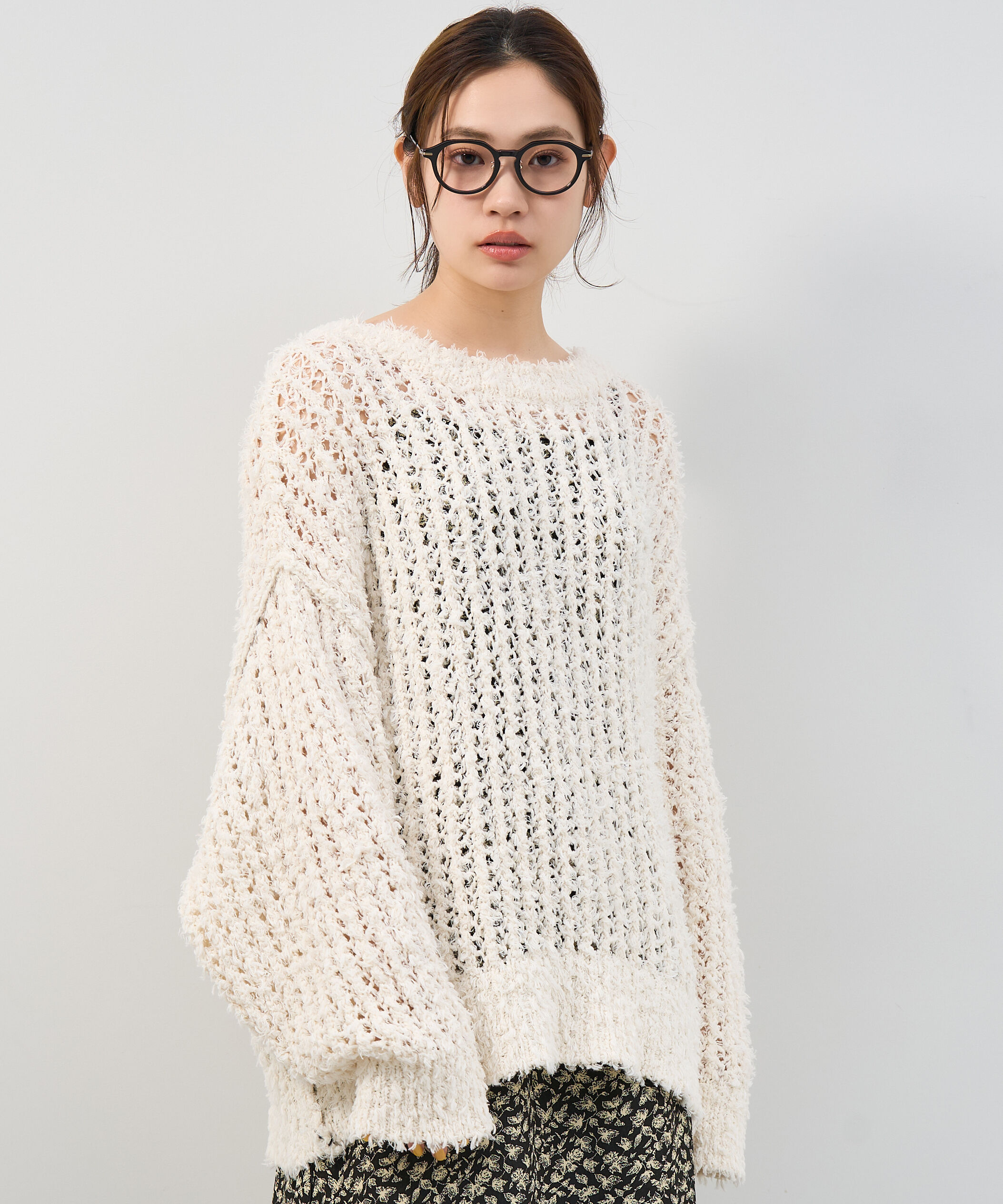  「Zoff | Kirimaru ボストン型 クラウンパント メガネ  レンズ交換券付き 波型 小顔効果 ズレ落ち防止」|メガネ|