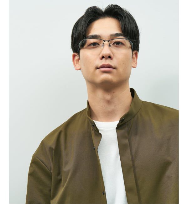  「 スクエア型 メガネ | 軽量 眼鏡 伊達めがね メタル 度付き ユニセックスSTANDARD レンズ交換券付」|メガネ|