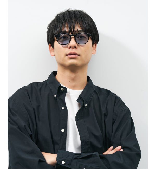  「SUNCUTGlasses/UV100%CUT ウェリントン型 サングラス | カラーレンズ 太縁フレーム  紫外線対策 UVカット」|サングラス|