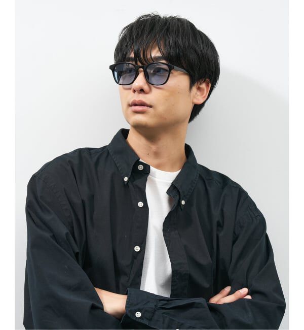  「SUNCUTGlasses/UV100%CUT ウェリントン型 サングラス | カラーレンズ 太縁フレーム  紫外線対策 UVカット」|サングラス|