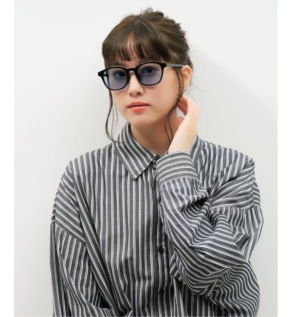  「SUNCUTGlasses/UV100%CUT ウェリントン型 サングラス | カラーレンズ 太縁フレーム  紫外線対策 UVカット」|サングラス|