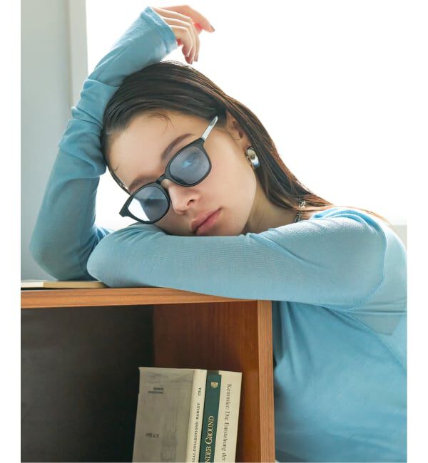  「SUNCUTGlasses/UV100%CUT ウェリントン型 サングラス | カラーレンズ 太縁フレーム  紫外線対策 UVカット」|サングラス|