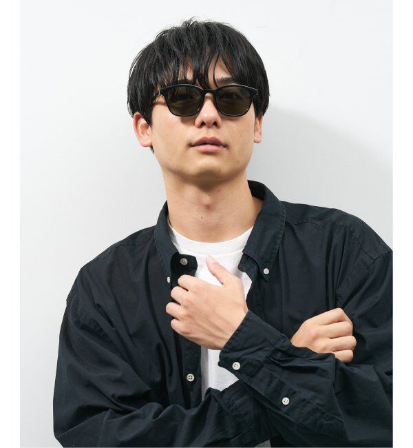  「SUNCUTGlasses/UV100%CUT ウェリントン型 サングラス | カラーレンズ 太縁フレーム  紫外線対策 UVカット」|サングラス|