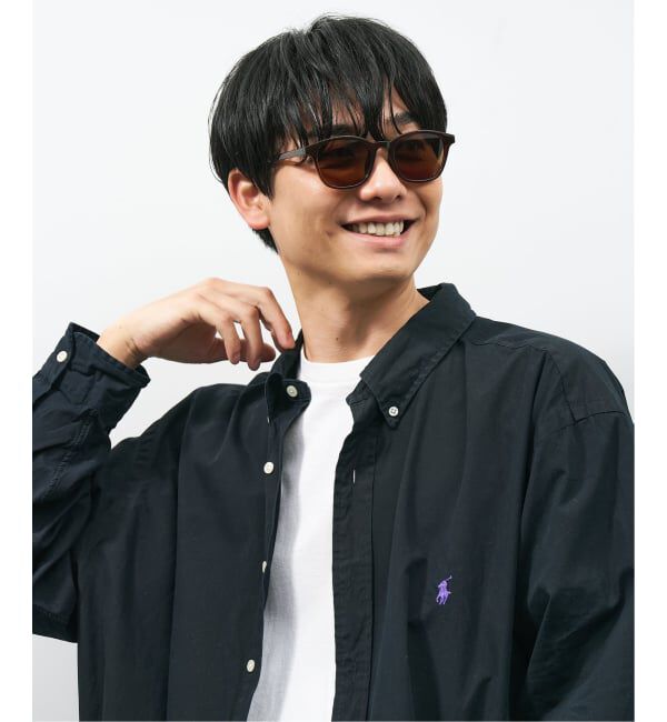  「SUNCUTGlasses/UV100%CUT ウェリントン型 サングラス | カラーレンズ 太縁フレーム  紫外線対策 UVカット」|サングラス|