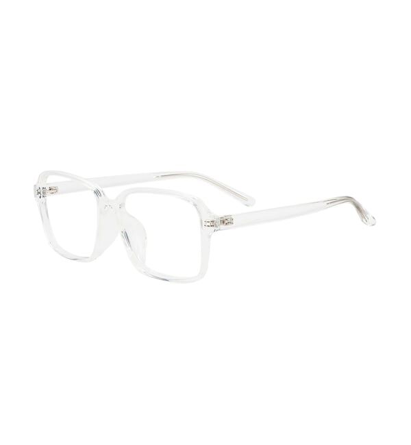  「 ウェリントン型 メガネ | 太縁フレーム 軽量 眼鏡 伊達めがね 度付き メンズ FASHION レンズ交換券付」|メガネ|