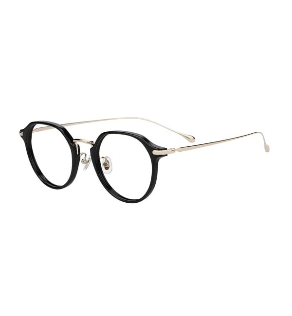  「ボストン型 メガネ | チタン 軽量 メタル コンビネーションフレーム TITANIUM (ビジネス) レンズ交換券付」|メガネ|