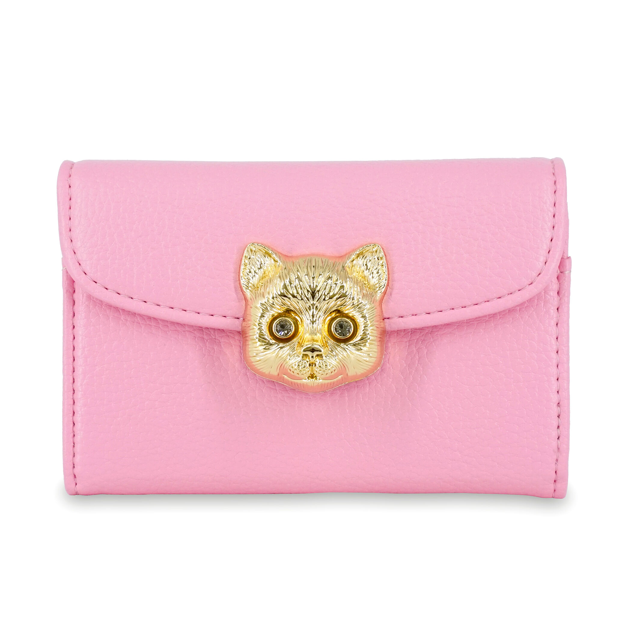 PAUL&JOE「名刺入れ／３Ｄ　キャットフェイス／２６ＳＳ」|名刺入れ・カードケース|ピンク