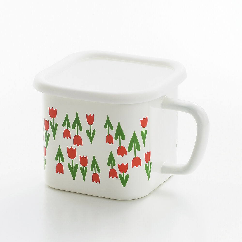 BACKYARD FAMILY「ホーロー 保存容器 アデリアレトロ 通販 琺瑯 ほうろう シール容器 耐熱 加熱 IH対応」|食器・キッチングッズ|ホワイト3