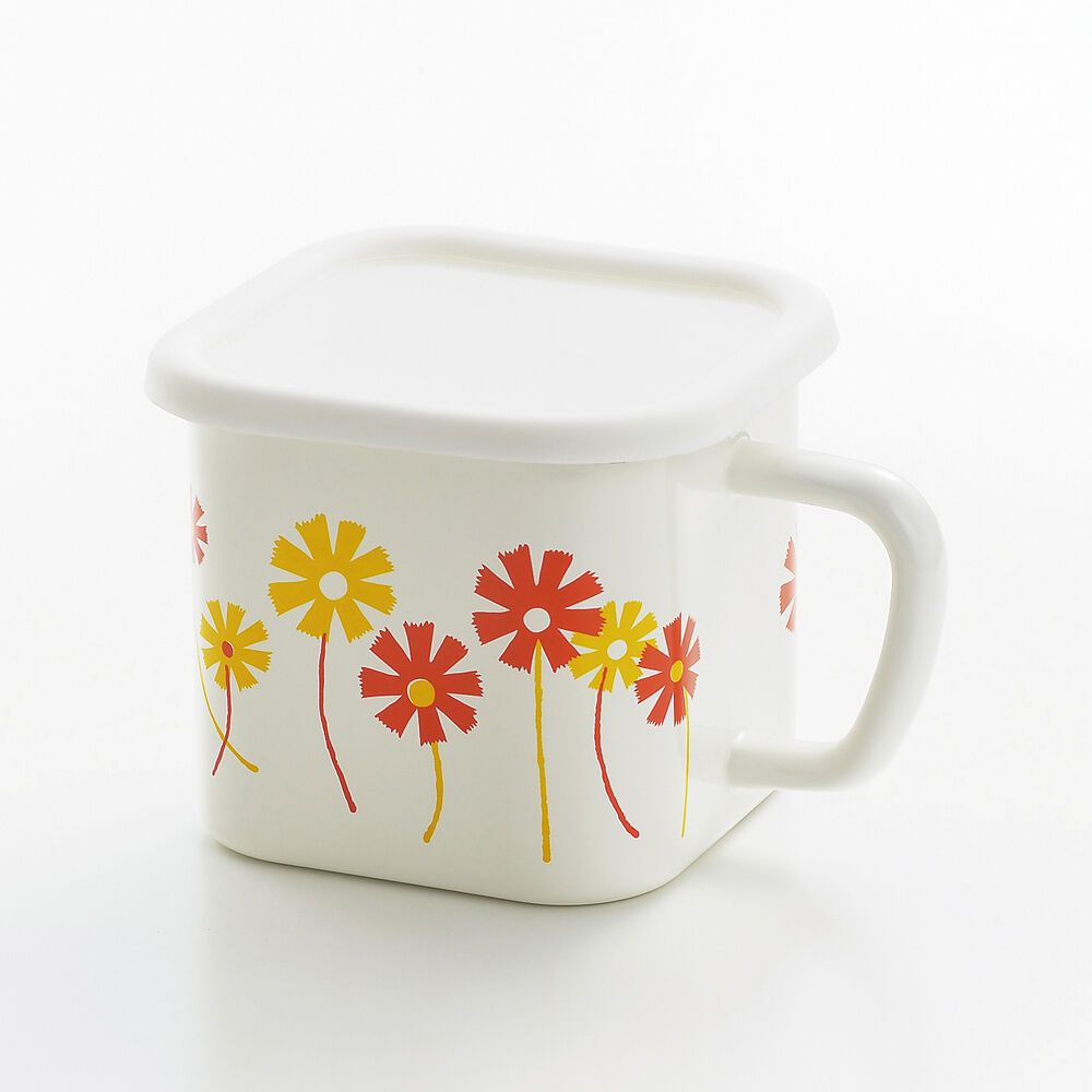 BACKYARD FAMILY「ホーロー 保存容器 アデリアレトロ 通販 琺瑯 ほうろう シール容器 耐熱 加熱 IH対応」|食器・キッチングッズ|ホワイト4