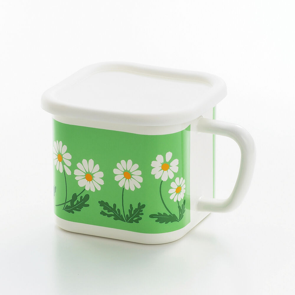 BACKYARD FAMILY「ホーロー 保存容器 アデリアレトロ 通販 琺瑯 ほうろう シール容器 耐熱 加熱 IH対応」|食器・キッチングッズ|グリーン1