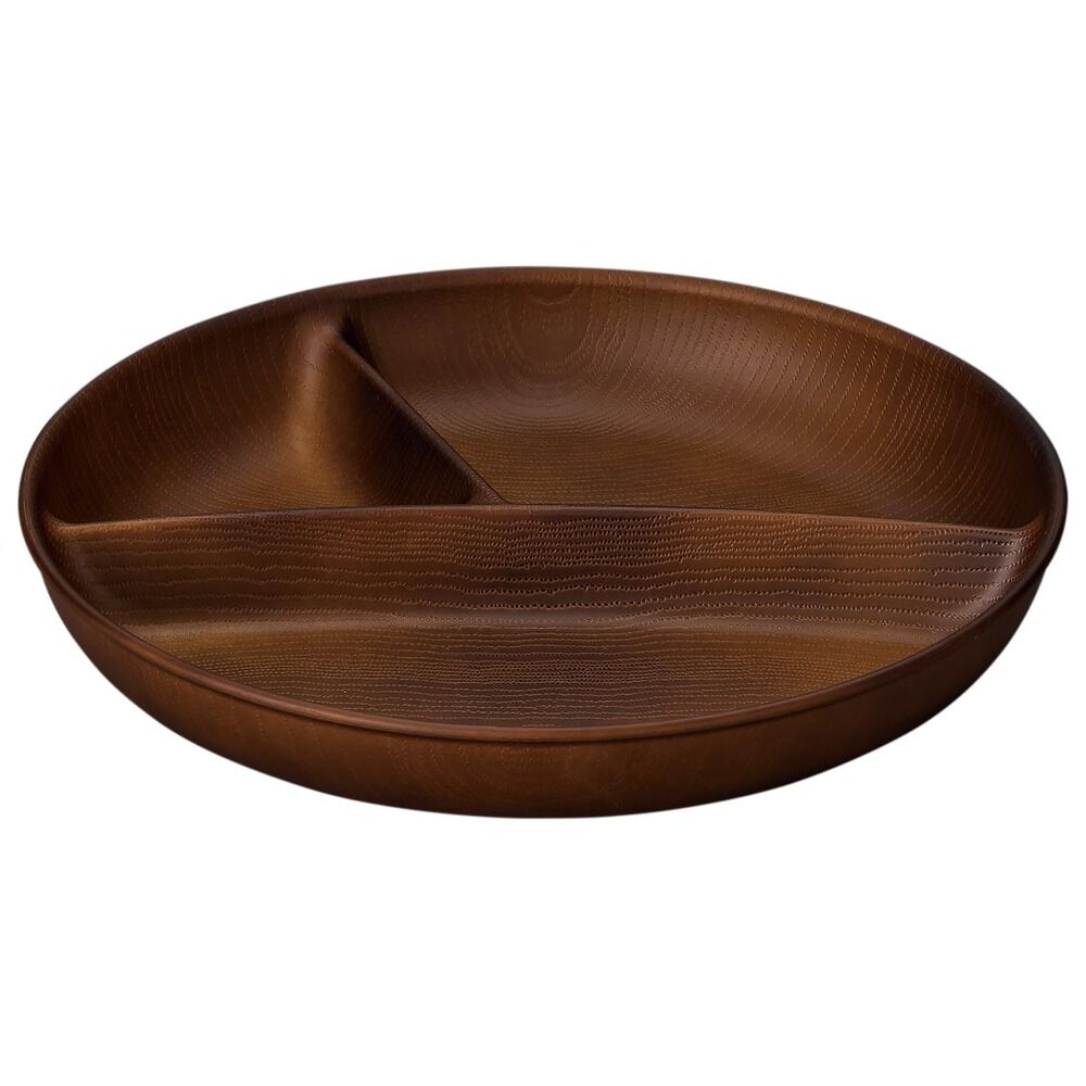 BACKYARD FAMILY「ワンプレート 皿 仕切り 通販 日本製 木目 スクエアワンプレート ランチプレート」|食器・キッチングッズ|ブラウン2