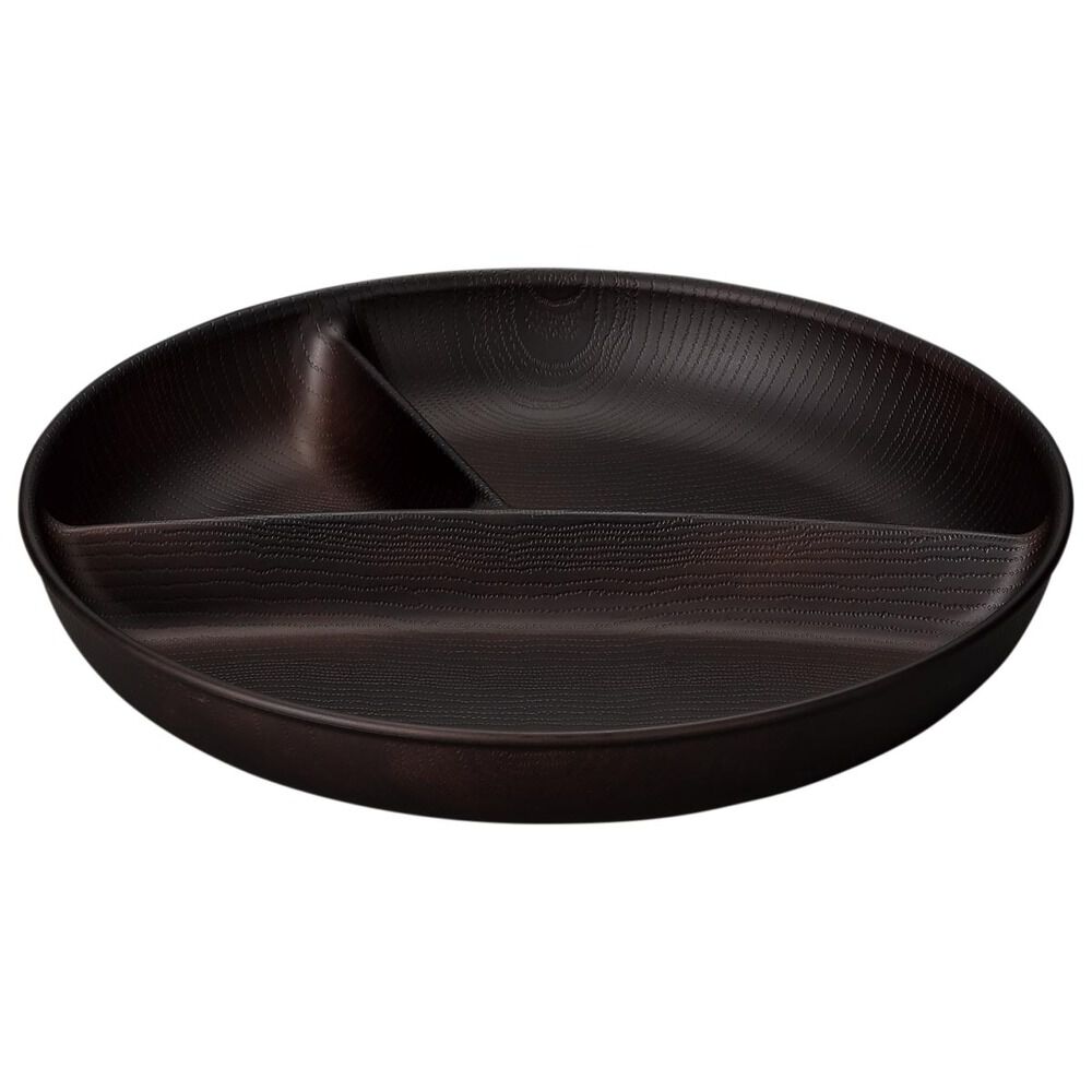 BACKYARD FAMILY「ワンプレート 皿 仕切り 通販 日本製 木目 スクエアワンプレート ランチプレート」|食器・キッチングッズ|ブラウン3