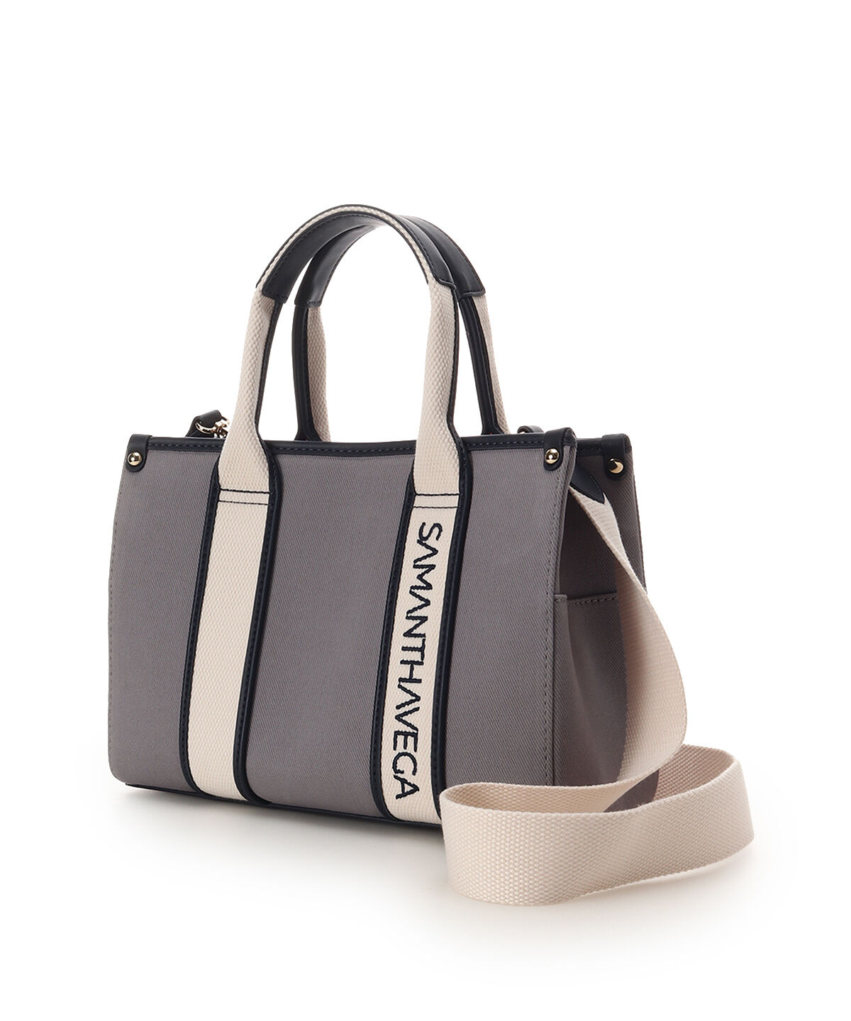 Samantha Vega「新色ロゴテープキャンバスハンドバッグ（小）」|ハンドバッグ|