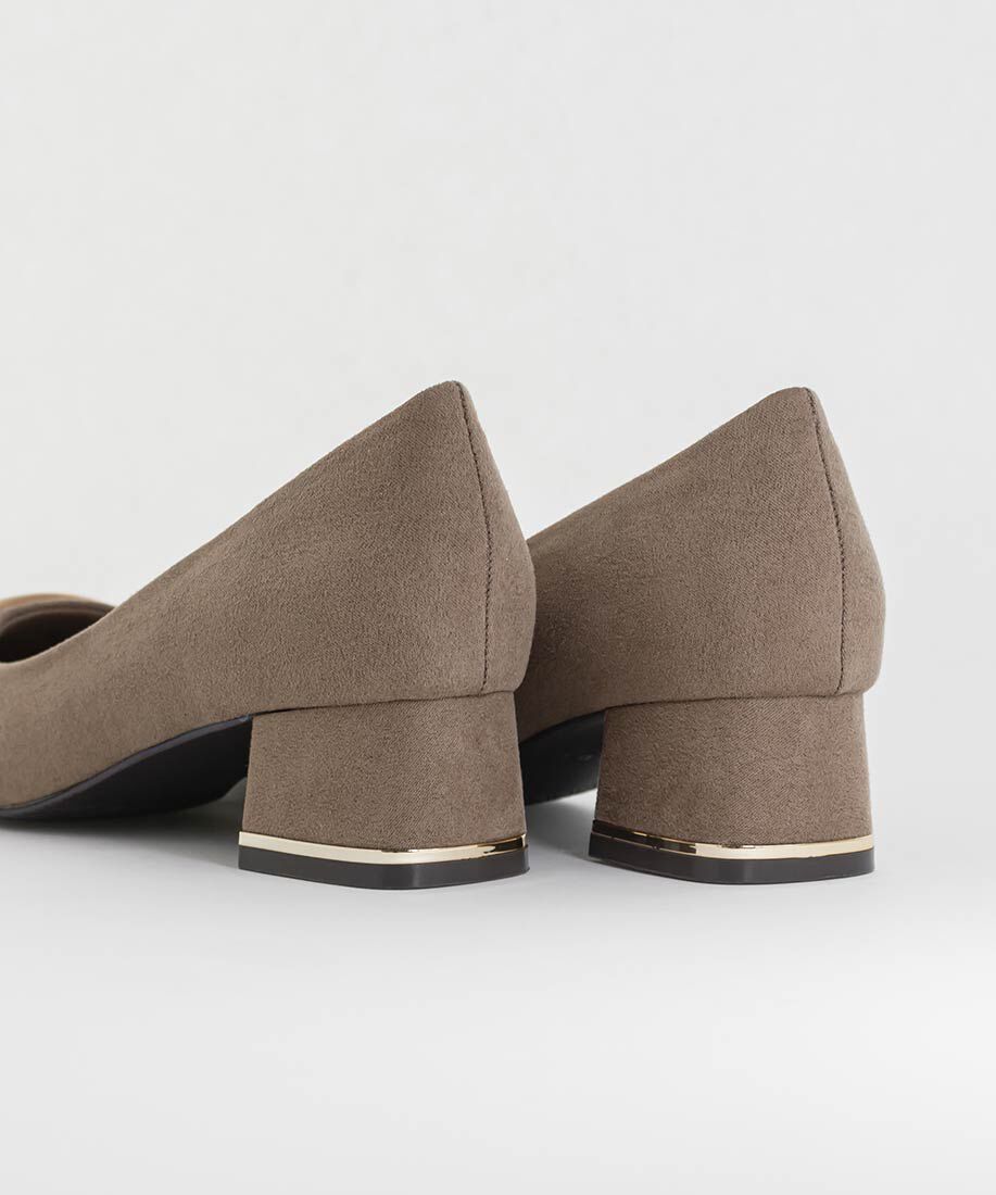  「スクエアゴールドパーツパンプス」|パンプス|