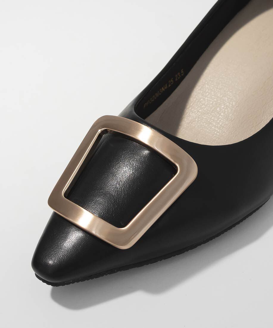  「スクエアゴールドパーツパンプス」|パンプス|