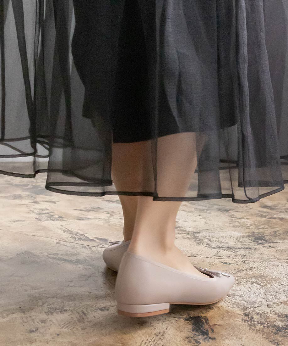  「スクエアトゥバレエシューズ」|パンプス|