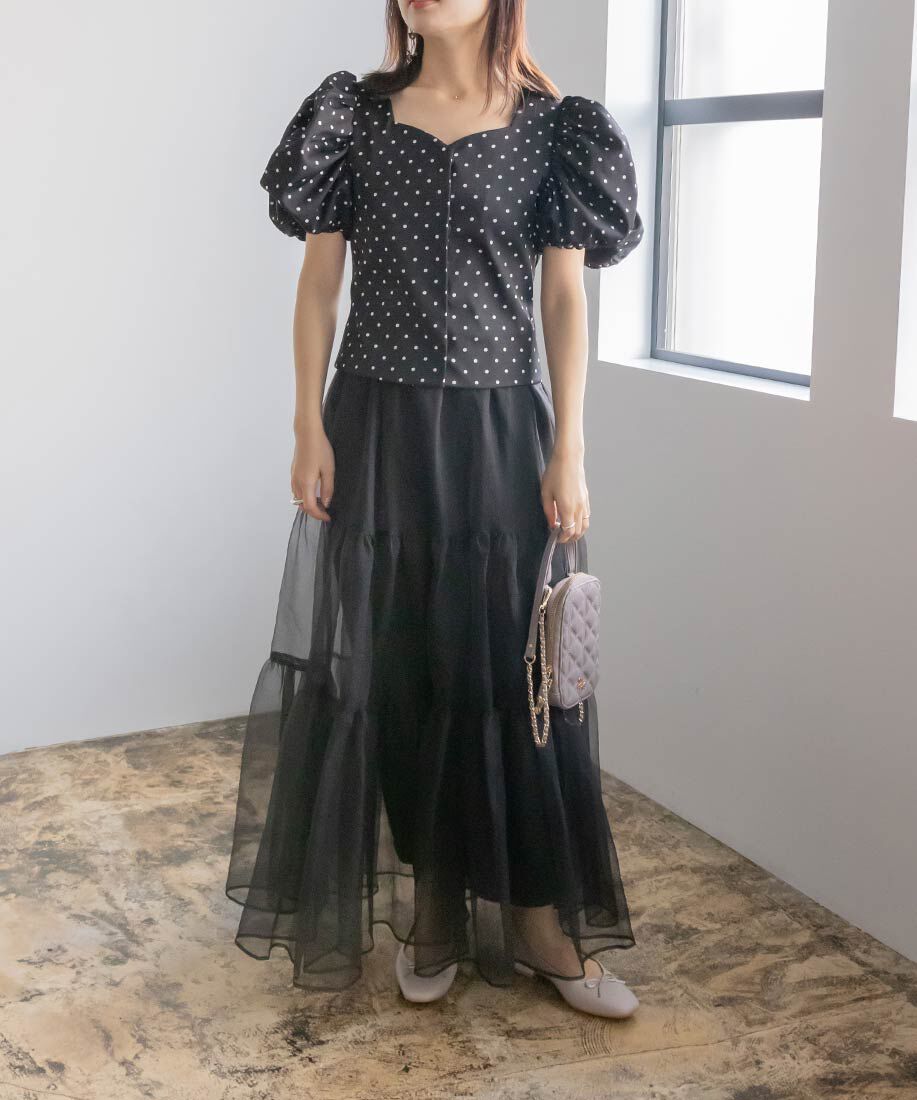  「スクエアトゥバレエシューズ」|パンプス|