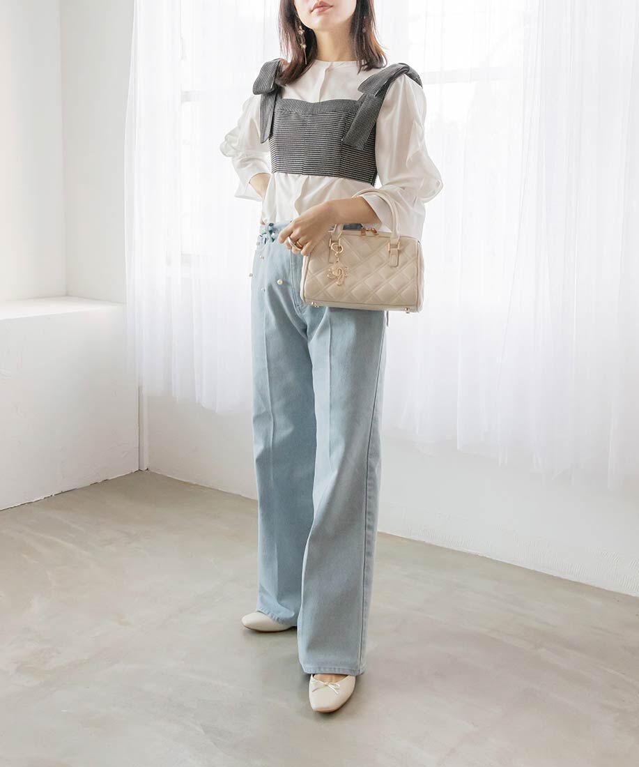  「スクエアトゥバレエシューズ」|パンプス|