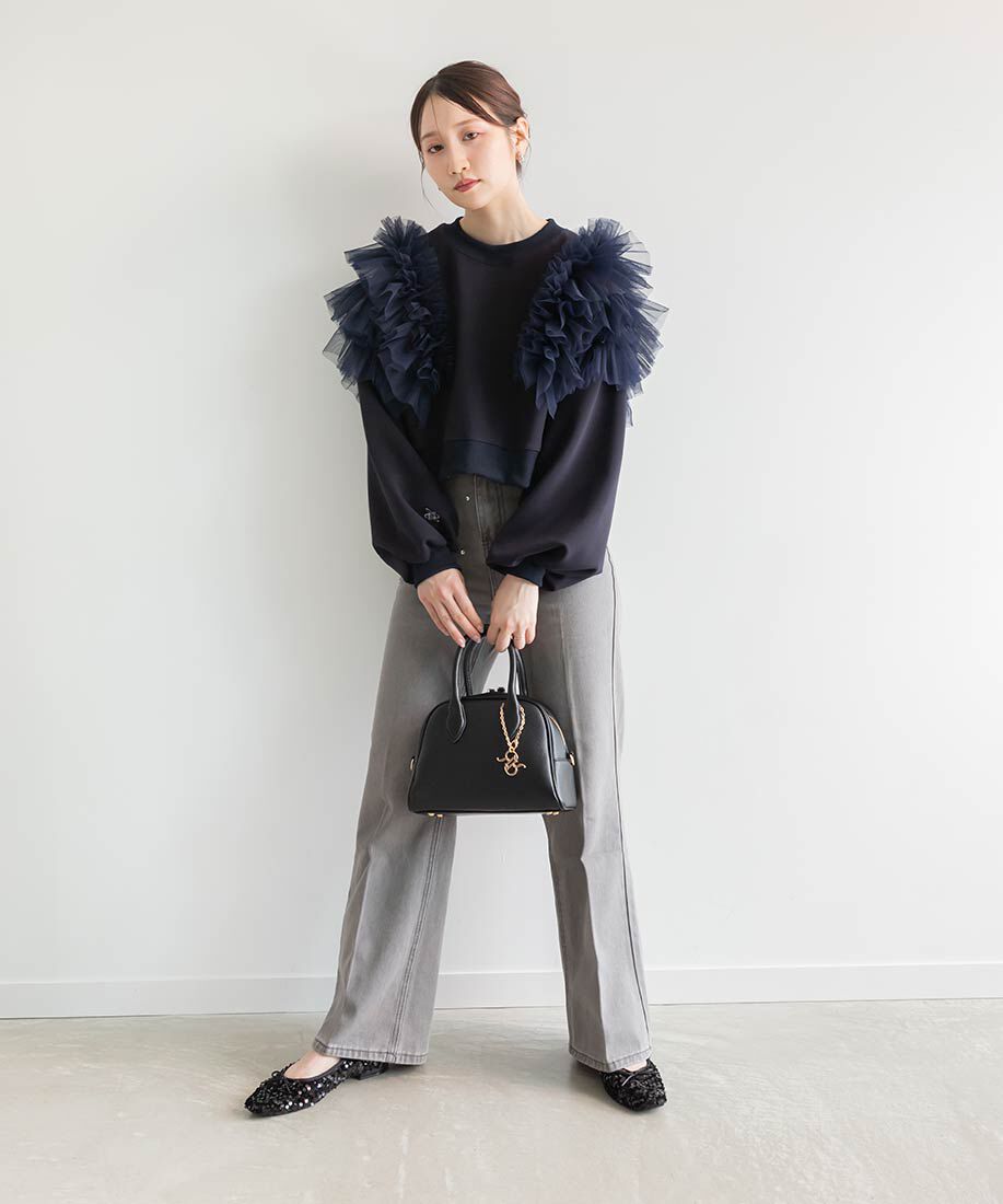  「スクエアトゥバレエシューズ」|パンプス|