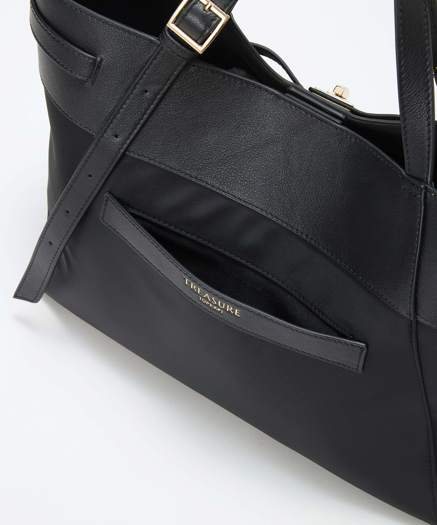 TOPKAPI TREASURE「【TREASURE TOPKAPI】ナイロン レザーコンビ 2way トートバッグ A4対応」|トートバッグ|