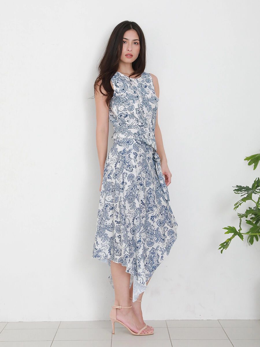 Riberce「【新作水着】ソフトエスニック柄オールインワン水着」|コンビネゾン|